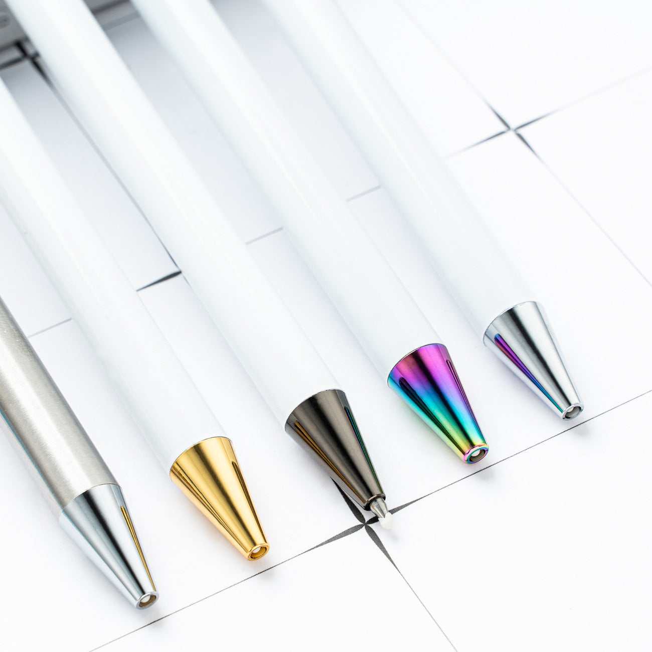 DIY metal pens- white color